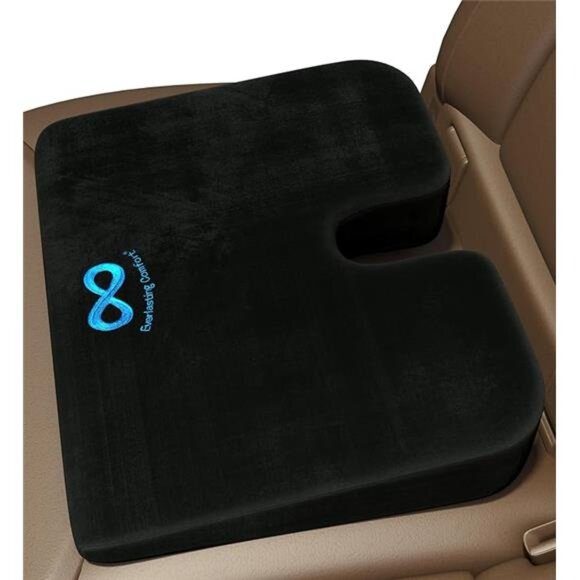 Memory Foam Car Seat Cushion - Tailbone Pain Relief, Driving Seat Cushion - Picture 7 of 7
